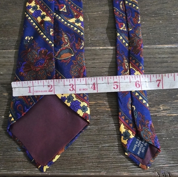 Vintage Gap Silk Colorful Floral Wearable Art Neck Tie - Picture 5 of 6